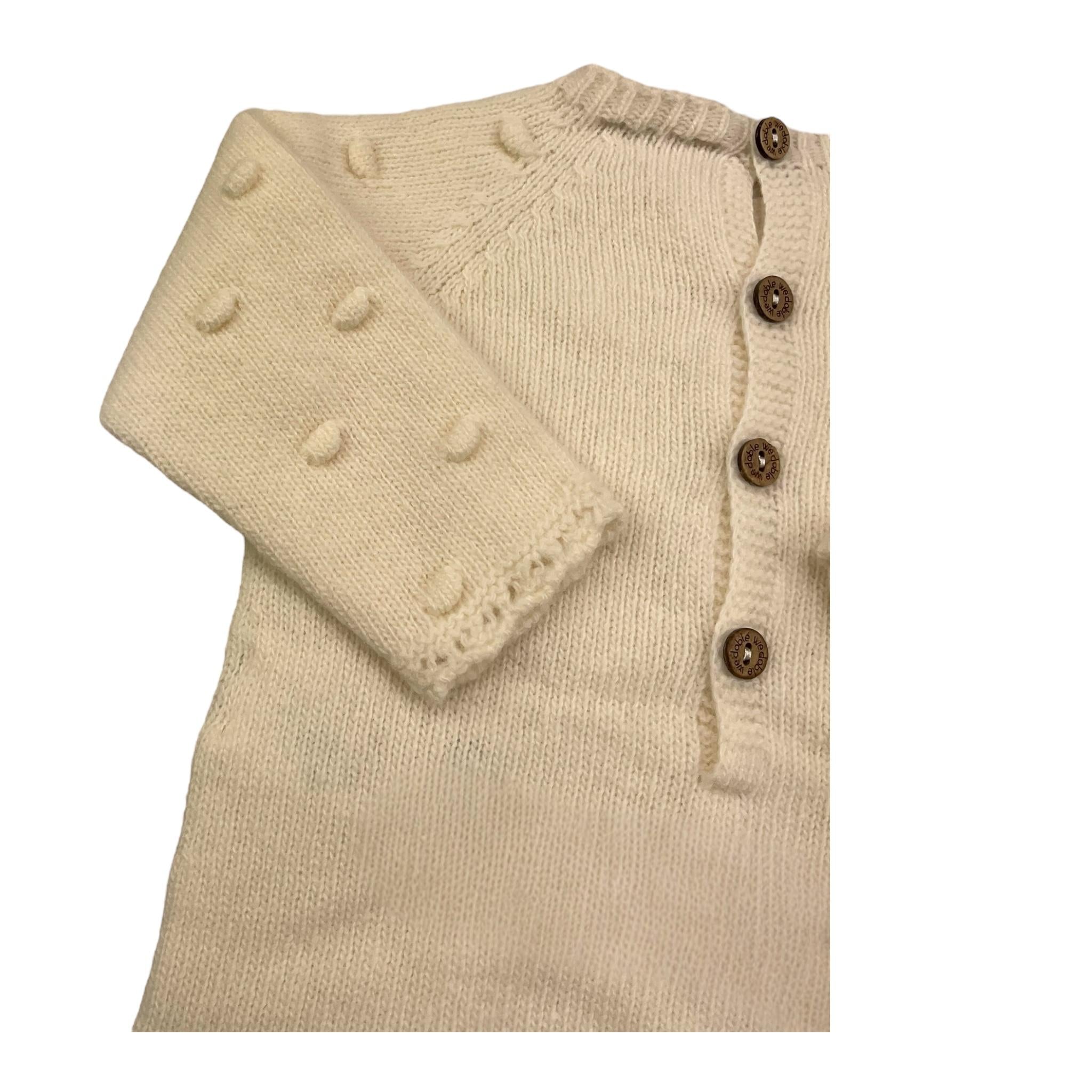 WEDOBLE tutina manica lunga tinta unita Panna per Neonato I2407346 PANNA WEDOBLE 