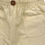 YATSI BABY completo 2pz camicia-pantalone tinta unita con elastico in vita Panna per Neonata 24441520 PANNA YATSI BABY 