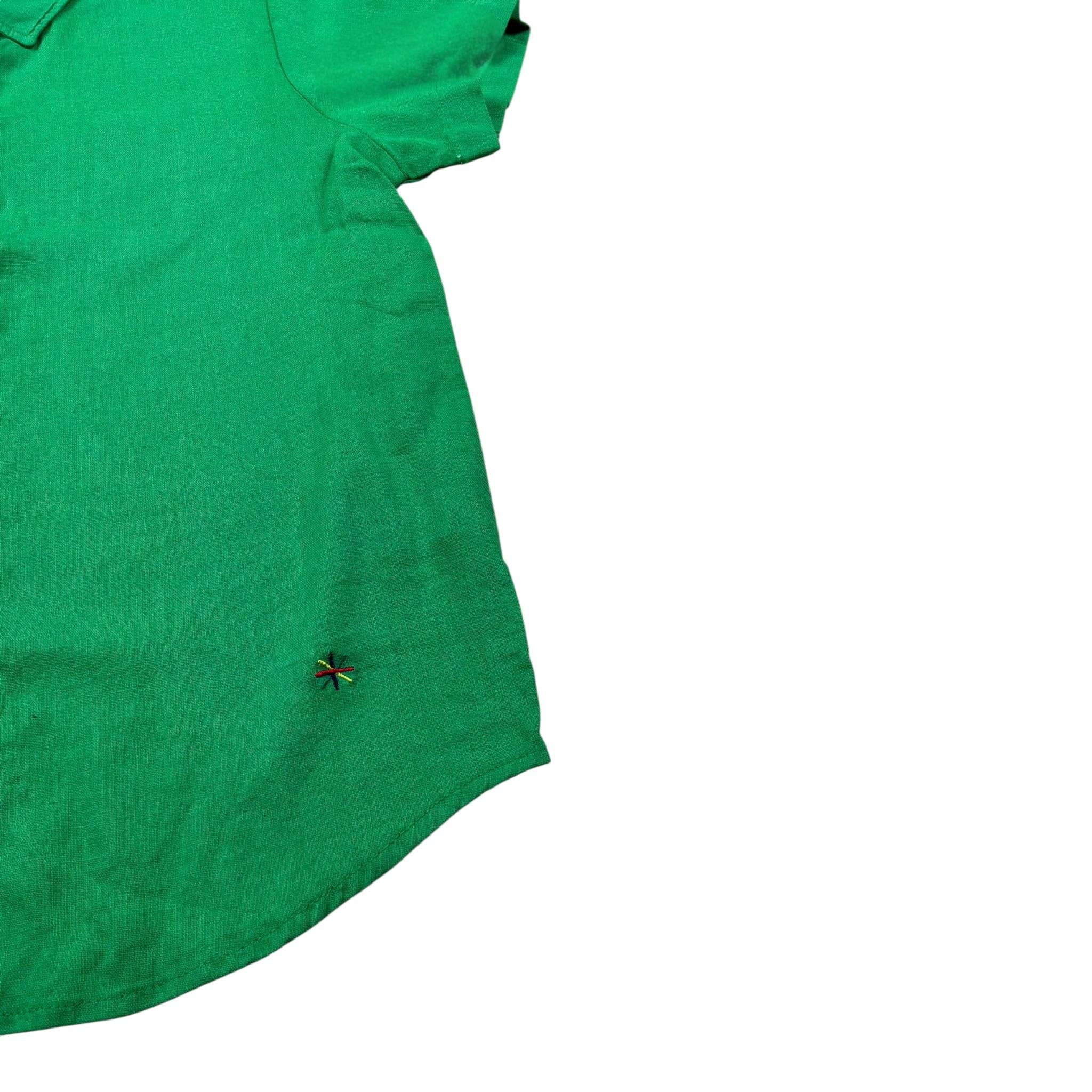 Manuel Ritz Camicia Mezza Manica Tinta Unita per Bambino MR25733 VERDE MANUEL RITZ 