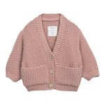 PLAY UP cardigan tinta unita con bottoni Rosa per Neonata PA022AP11404N ROSA PLAY UP 