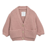PLAY UP cardigan tinta unita con bottoni Rosa per Neonata PA022AP11404N ROSA PLAY UP 