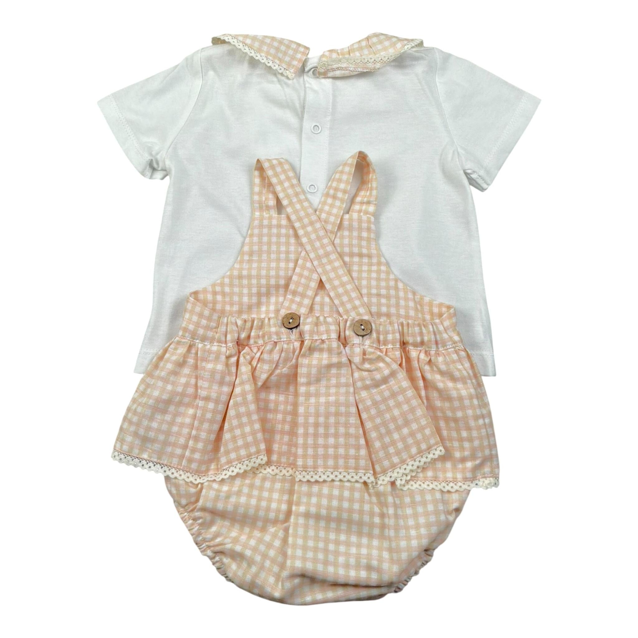 Pangasa Completo 2 Pezzi T-Shirt-Salopette per Neonata 2585305 BIANCO PANGASA 