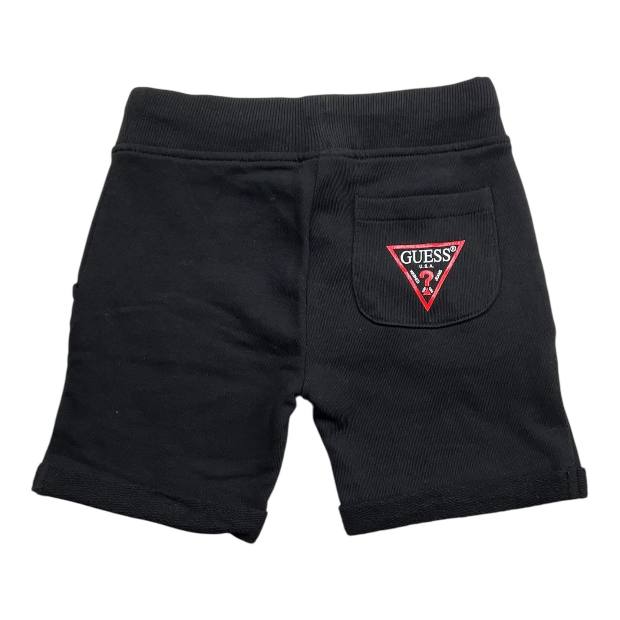 Guess Bermuda Tinta Unita con Logo per Neonato N93Q18KAUG0 NERO GUESS 