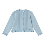 Mayoral Cardigan Tinta Unita Traforato per Neonata 1398 AZZURRO MAYORAL 