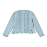 Mayoral Cardigan Tinta Unita Traforato per Neonata 1398 AZZURRO MAYORAL 