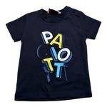 Cesare Paciotti T-Shirt Girocollo Tinta Unita con Stampa per Neonato TSP3170B BLU CESARE PACIOTTI 