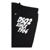 DSQUARED2 pantalone modello tuta tinta unita con stampa Nero per Bambino DQ1928 NERO DSQUARED2 