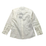 Emanuel Pris Camicia Tinta Unita Con Collo Coreano Beige Per Bambino