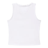 Tommy Hilfiger Canotta Tinta Unita con Ricami per Bambina KG0KG08588X BIANCO TOMMY HILFIGER 