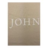 Dan John – Einfarbiges T-Shirt mit Rundhalsausschnitt und beigem Logo für Jungen