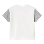 Mayoral T-Shirt Girocollo tinta unita con Stampa In Contrasto Bianco per Neonato 1037X BIANCO MAYORAL 