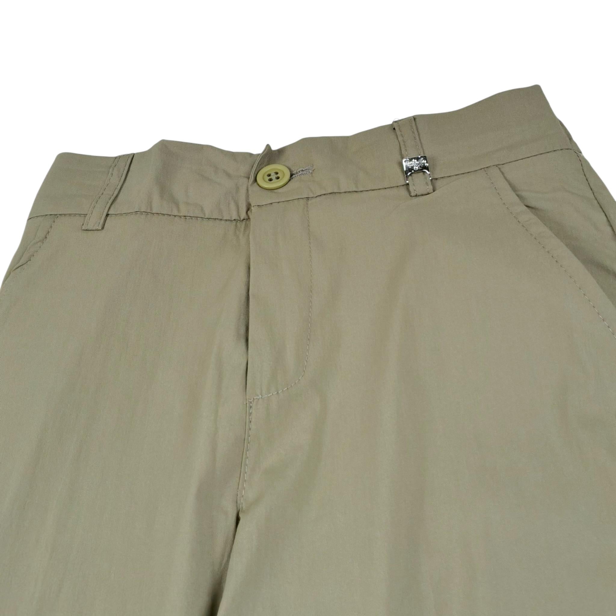 Never Too Pantalone tinta unita con Elastico In Vita Verde per Bambino NT2431B VERDE NEVER TOO 