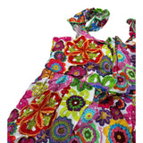 4Giveness Abito Bretelline Fantasia Multicolor per Neonata FGCN3008 MULTICOLOR 4GIVENESS 