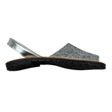 Angelitos Sandalo Tinta Unita Glitterato per Bambina ANG204 ARGENTO ANGELITOS 