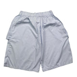 Brian Rush Einfarbige Bermudashorts mit elastischer Taille Hellblau für Babys