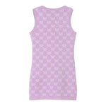 Twinset Abito Tinta Unita Logato Giromanica per Bambina 251GJ3QX2X LILLA TWINSET 