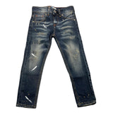 Cianotic Jeans Tinta Unita Con Girovita Regolabile Blu Per Neonato