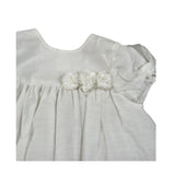 Chicchi Volanti Abito Mezza Manica Tinta Unita per Bambina CTW04 BIANCO CHICCHI VOLANTI 