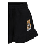 Moschino Short In Felpa Tinta Unita con Logo per Bambina HAQ014 NERO MOSCHINO 
