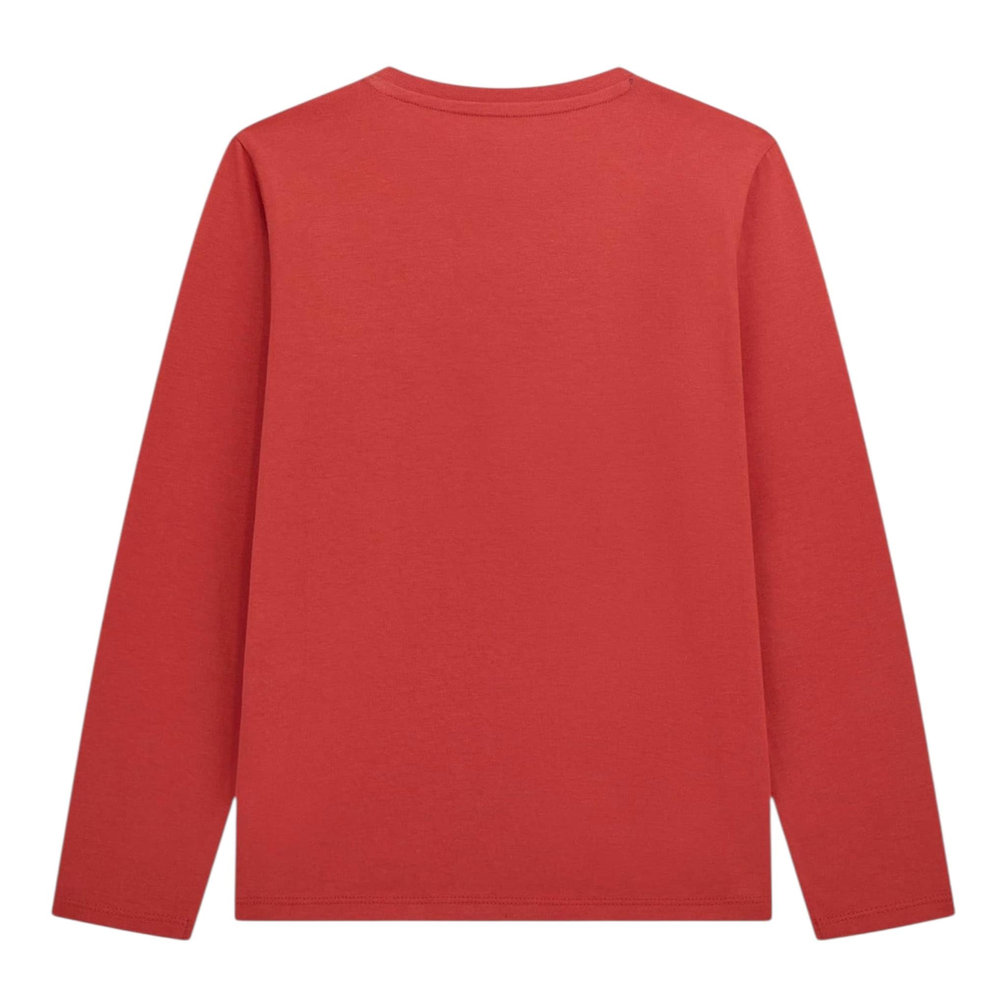 Guess Shirt Girocollo Tinta Unita con Stampa per Neonato N5RI01K8HM4 ROSSO GUESS 