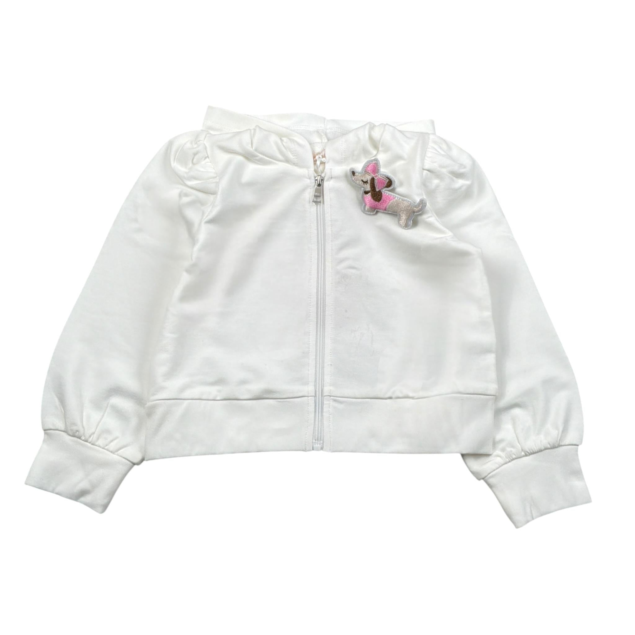 Liu Jo Felpa Chiusa con Cappuccio tinta unita Bianco per Neonata KA5016XN BIANCO LIU JO 