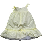 Le Bebe Abito Giromanica Tinta Unita con Ricami per Neonata LBG6369 GIALLO LE BEBE 