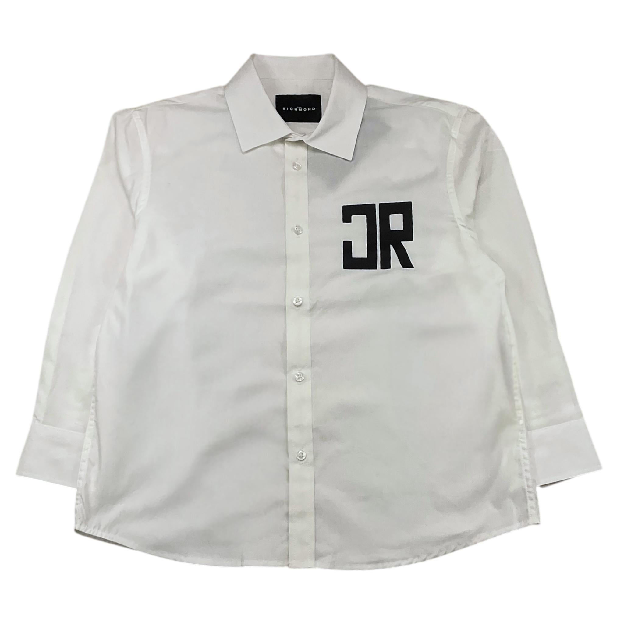 JOHN RICHMOND camicia manica lunga tinta unita con logo Bianco per Bambino RBA25129CA BIANCO JOHN RICHMOND 