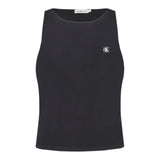 Calvin Klein Canotta Tinta Unita con Logo per Bambina IG0IG02488 NERO CALVIN KLEIN 