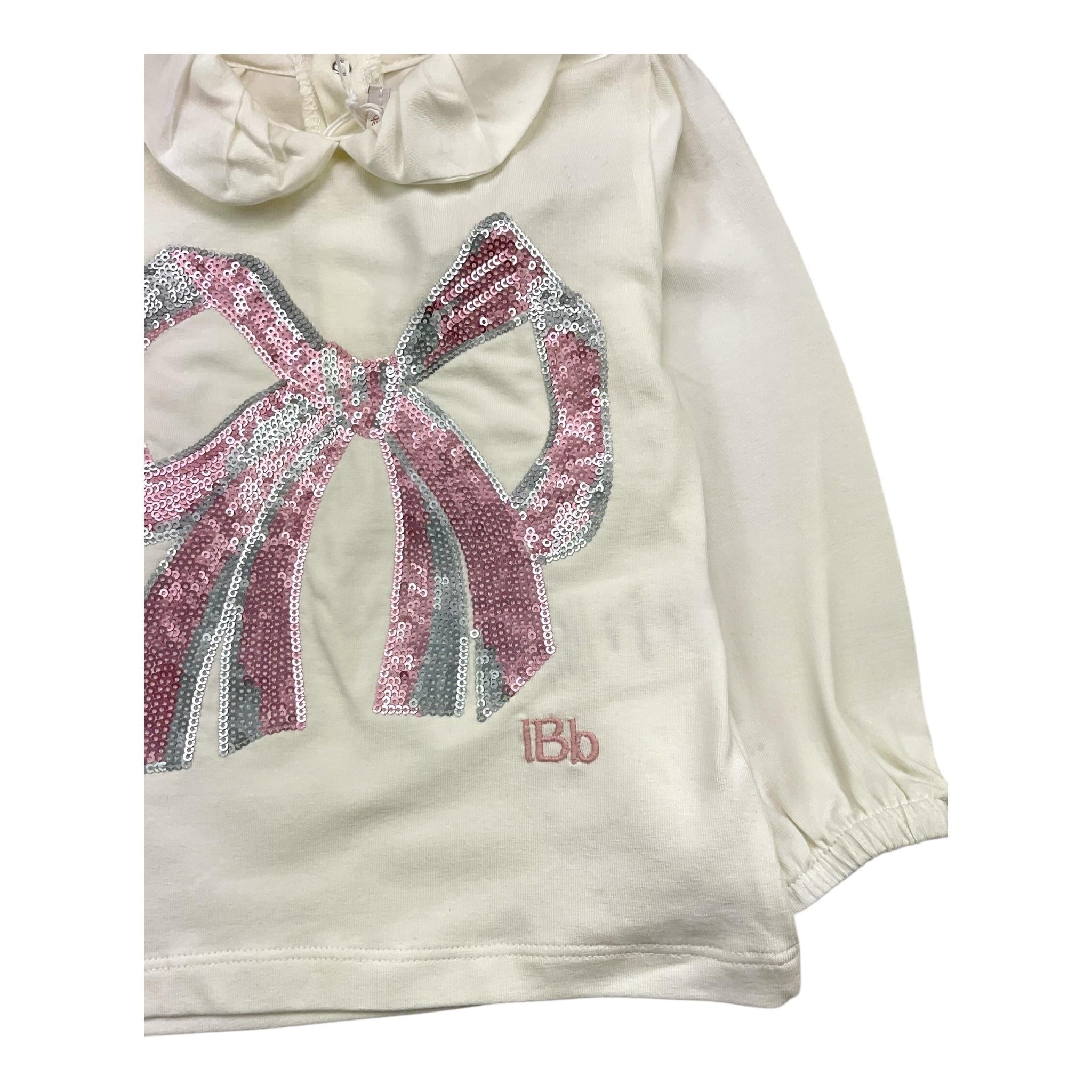 LE BEBE' shirt tinta unita con colletto e paillettes Bianco per Neonata LBG6035 BIANCO LE BEBE' 
