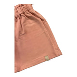 Bamboom+Babies Einfarbige Shorts mit elastischer Taille in Lachs für Baby-Mädchen