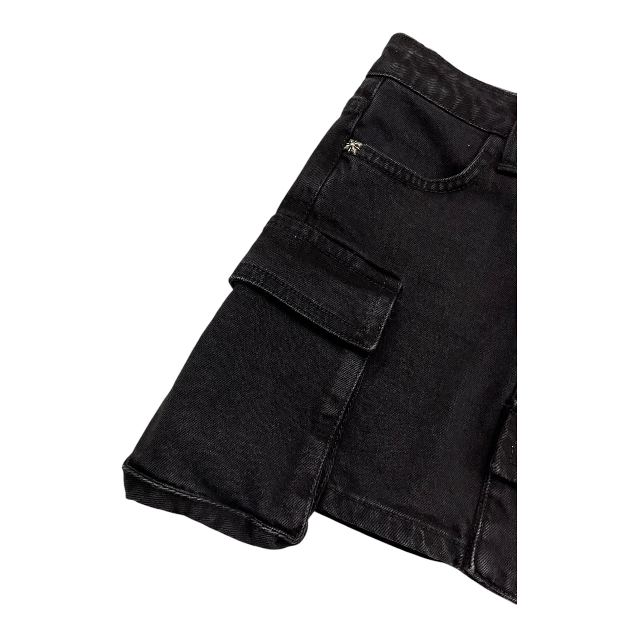 JOHN RICHMOND gonna in denim tinta unita con tasconi Nero per Bambina RGA25218GO NERO JOHN RICHMOND 