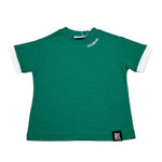 Bikkembergs T-Shirt Girocollo Tinta Unita con Stampa per Bambino BK3020 VERDE BiKKEMBERGS 