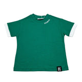 Bikkembergs T-Shirt Girocollo Tinta Unita con Stampa per Bambino BK3020 VERDE BiKKEMBERGS 