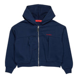 Max&Co. Felpa con Zip E Cappuccio Tinta Unita per Bambina MX01156 BLU MAX&Co. 