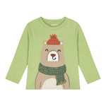 MAYORAL shirt girocollo tinta unita con stampa in contrasto Verde per Neonato 2035 VERDE MAYORAL 