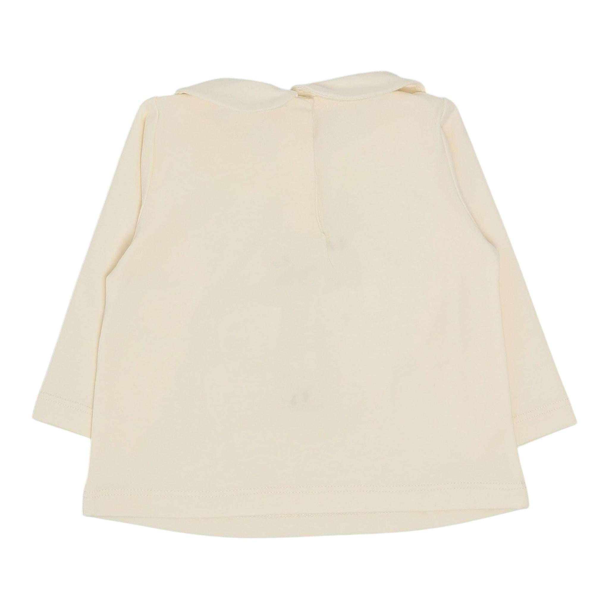 LIU JO shirt girocollo tinta unita con stampa in contrasto Panna per Neonata HF4078 PANNA LIU JO 