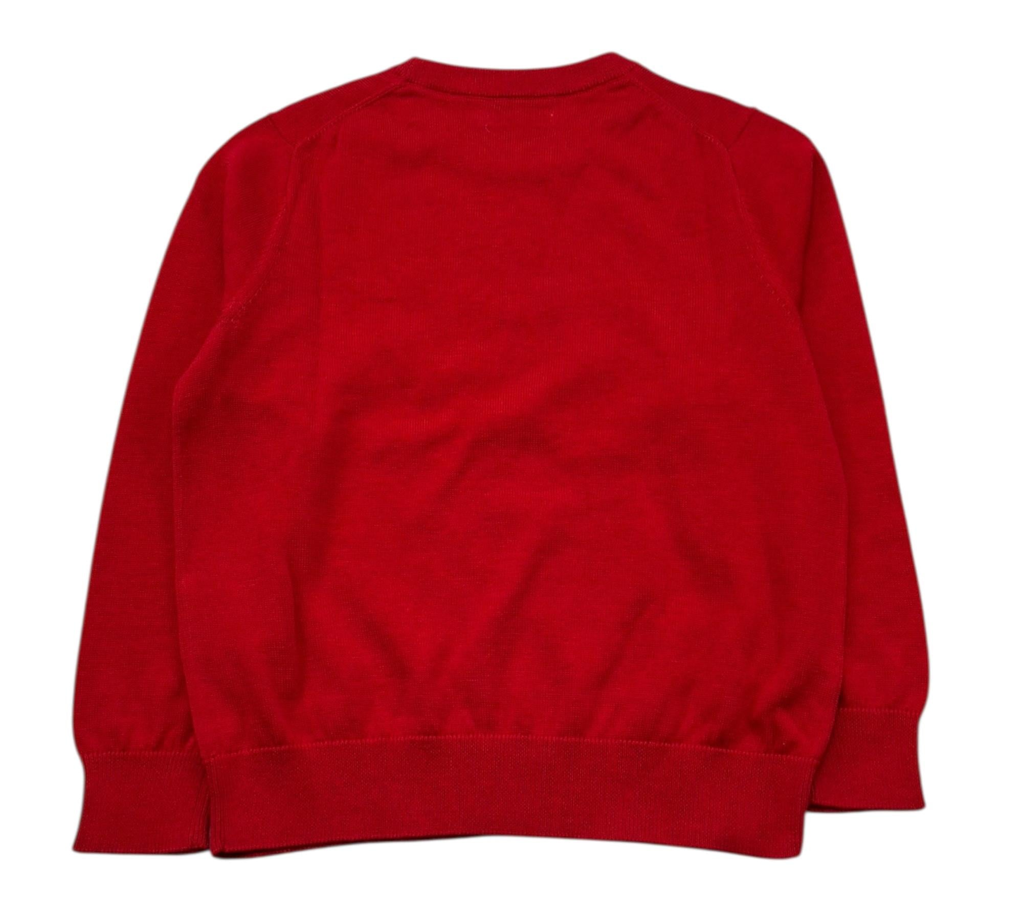 Sun68 Maglia Girocollo Tinta Unita con Logo per Bambino K33301 ROSSO SUN68 