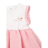 Il Gufo Abit Giromanica Bicolore Fantasia A Righe per Neonata P25VA331C1080 BIANCO/ROSA IL GUFO 