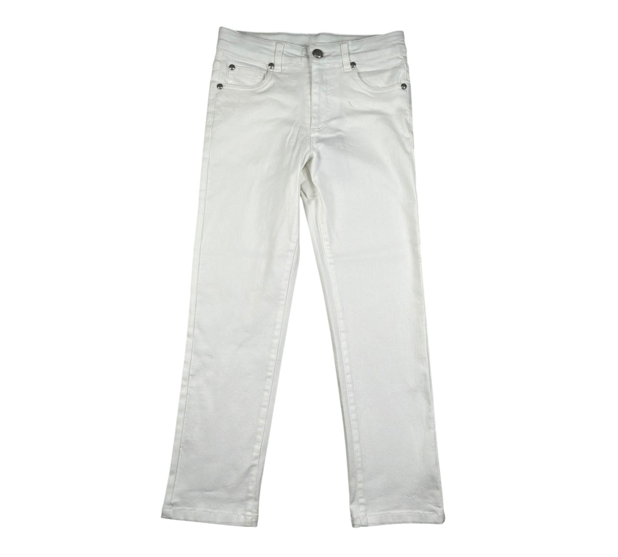 Just Cavalli Jeans Tinta Unita con Girovita Regolabile per Bambino JBP26070PA BIANCO JUST CAVALLI 