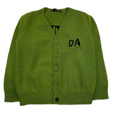 DANIELE ALESSANDRINI cardigan tinta unita con logo Verde per Bambino 1291W00060 VERDE DANIELE ALESSANDRINI 
