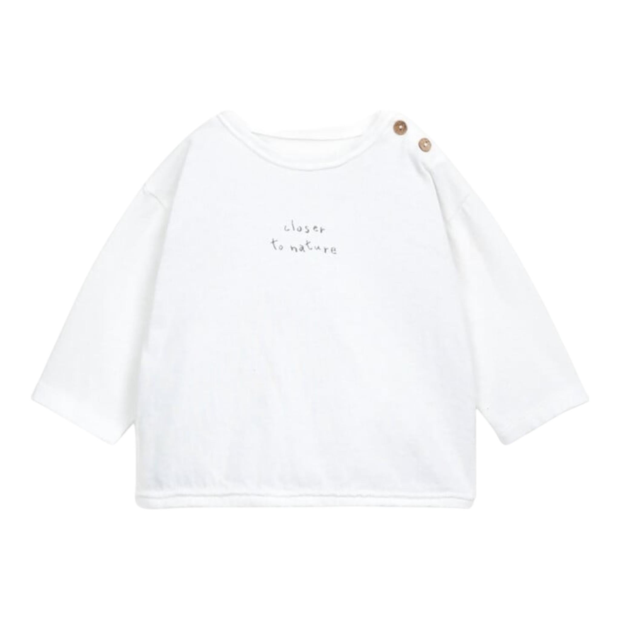 PLAY UP shirt girocollo tinta unita con stampa Bianco per Bambino PA011AP10900J BIANCO PLAY UP 