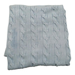 Le Coconne Coperta Tinta Unita con Ricami per Neonato LCN2584 AZZURRO LE COCONNE 