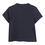 Boss T-Shirt Girocollo Tinta Unita con Logo per Neonato J52107 BLU BOSS 