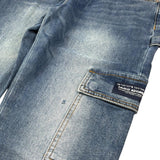 Daniele Alessandrini Jeans Tinta Unita con Tasconi per Bambino 1235PD00254 BLU DANIELE ALESSANDRINI 