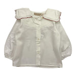 LA STUPENDERIA camicia manica lunga tinta unita con colletto Bianco per Bambina TJCM46XJ BIANCO LA STUPENDERIA 