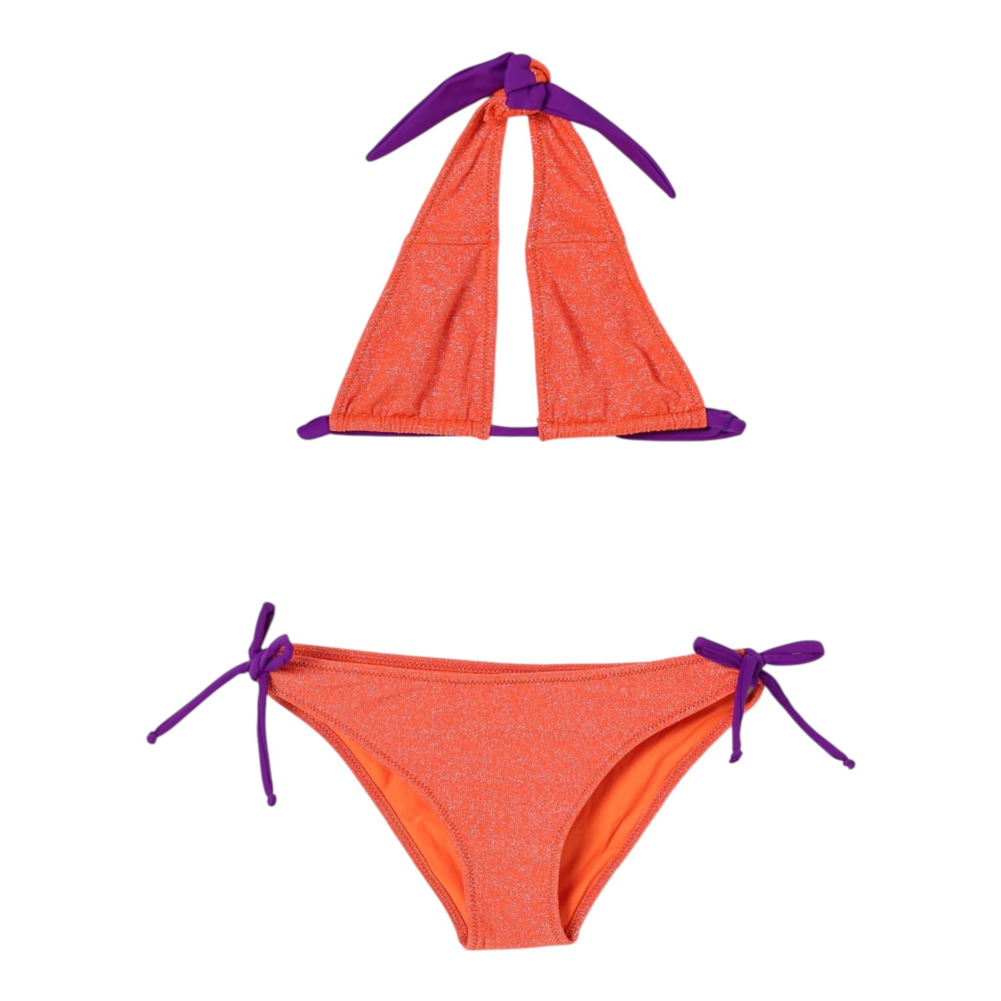 Saint Barth Costume 2 Pezzi Fascia-Mutandina per Bambina ARYANNAX ARANCIONE SAINT BARTH 