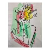 Cecyle T-Shirt Girocollo Tinta Unita Con Stampa Bianco Per Bambina