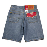 Levi'S Bermuda In Denim Tinta Unita con Girovita Regolabile per Bambino 8EK286 AZZURRO LEVI'S 