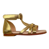 Chloe' Sandali Tinta Unita con Strappi per Neonata C09032 ORO CHLOE' 