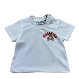Moschino T-Shirt Girocollo Tinta Unita con Stampa per Neonata MZM047 BIANCO MOSCHINO 